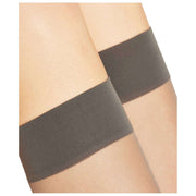 Calzini al ginocchio Falke Seidenglatt 15 denari - Grigio carbonio