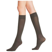 Calzini al ginocchio Falke Seidenglatt 40 denari - Grigio carbonio