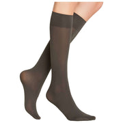Calzini al ginocchio Falke Seidenglatt 40 denari - Grigio carbonio