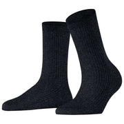 Calzini Falke Shiny Rib - Neri
