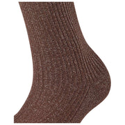 Calzini Falke Shiny Rib - Marrone scuro