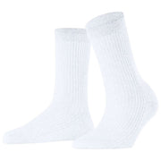 Calzini Falke Shiny Rib - Bianco