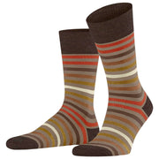 Calzini a righe colorate Falke - Beige sesamo