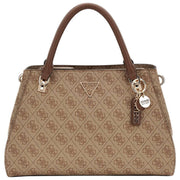 Borsa a tracolla di lusso GUESS Noelle II - Logo marrone latte