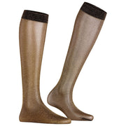 Calzini alti al ginocchio Falke Glitter 30 denari - Nero/Oro