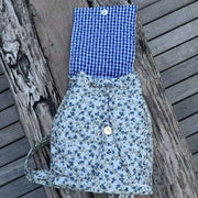Zaino Moon Nude Spring Flap - Blu/Bianco/Verde
