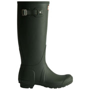 Stivali Wellington Hunter Original alti foderati in tartan - Verde oliva scuro