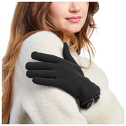 Guanti termici Smartouch Isotoner con dettaglio fiocco - Nero