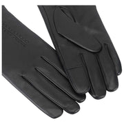 Guanti in pelle foderati in cashmere Isotoner - Nero
