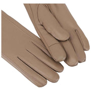 Guanti in pelle foderati in pelliccia premium Isotoner - Beige tortora