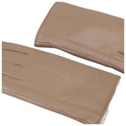 Guanti in pelle foderati in pelliccia premium Isotoner - Beige tortora