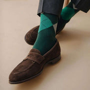 Calzini a rombi Highland della London Sock Company - Verde