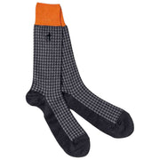 Calzini Jermyn St. Houndstooth della London Sock Company - Grigi