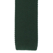 Michelsons of London Silk Knitted Skinny Tie - Green