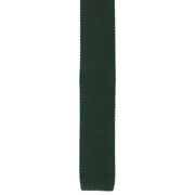 Michelsons of London Silk Knitted Skinny Tie - Green