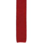 Michelsons of London Silk Knitted Tie - Red