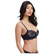 Reggiseno a balconcino in pizzo Skarlett Blue Entice - Nero/Midnight Navy