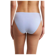 Slip Natori Bliss in cotone nudo dal taglio alto - Blu Nebbia