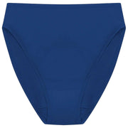 Slip Natori Bliss a taglio alto in cotone nudo - Blu cobalto scuro