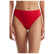 Slip a taglio alto in cotone nudo Natori Bliss - Rosso vacanza