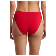 Slip a taglio alto in cotone nudo Natori Bliss - Rosso vacanza