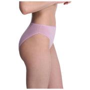 Slip Natori Bliss in cotone nudo dal taglio alto - Rose Mist Pink