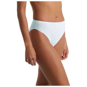 Slip Natori Bliss in cotone nudo dal taglio alto - verde cielo