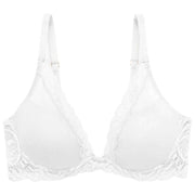 Reggiseno T-shirt Natori Feathers con scollo profondo - Bianco