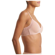 Reggiseno t-shirt senza fili Natori Pretty Smooth Smoothing - Beige cuoio