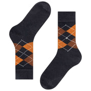 Calzini Burlington Preston - Nero/Arancio
