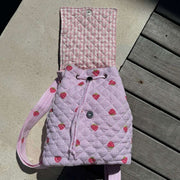 Zaino con patta Moon Nude Strawberry - Rosa/Rosso
