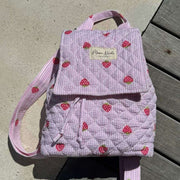 Zaino con patta Moon Nude Strawberry - Rosa/Rosso