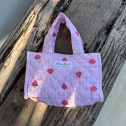 Mini borsa shopper Moon Nude fragola - Rosa/Rosso