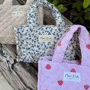 Mini borsa shopper Moon Nude fragola - Rosa/Rosso
