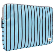 Custodia per laptop in tela riciclata Roka Brick Lane - striscia blu