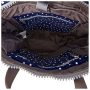 Zaino medio Roka Canfield B in tela riciclata - Pois blu scuro