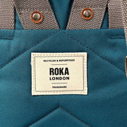 Zaino grande in tela riciclata Roka Finchley - Blu intenso