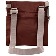 Borsa a tracolla piccola in nylon riciclato Roka Stratford - Rocky Road Marrone