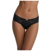 Slip bikini in pizzo Captivate blu Skarlett - nero