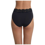 Slip Skarlett Blue Divine con finiture in pizzo - nero