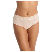 Slip Skarlett Blue Divine con finiture in pizzo - Crema a lume di candela