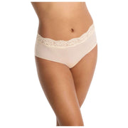 Slip Skarlett Blue Divine con finiture in pizzo - Crema a lume di candela
