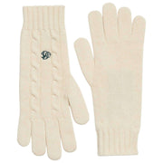 Superdry & Co Guanti Premium Cable - Bianco crema
