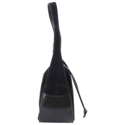 Borsa a secchiello in pelle scamosciata Vivienne Westwood Stacey - Nera