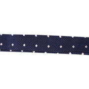 Knightsbridge Neckwear Spots Silk Bow Tie - Navy/White