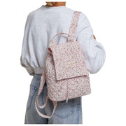 Zaino Moon Nude Peony con patta - Rosa/Bianco