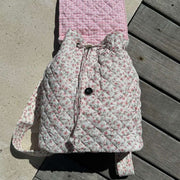 Zaino Moon Nude Peony con patta - Rosa/Bianco