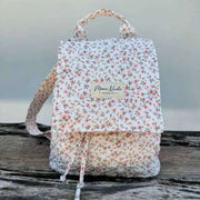 Zaino Moon Nude Peony con patta - Rosa/Bianco