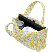 Borsa shopper mini Moon Nude Buttercup - Giallo/Bianco