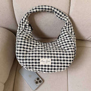 Moon Nude Classic Hoop Bag - Nero/Bianco